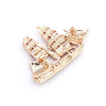 Big Red Ship Brooch | Brooch Paradise