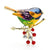 Blue Bird Brooch | Brooch Paradise