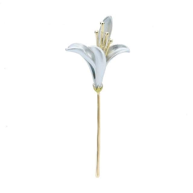 Blue Lily Brooch | Brooch Paradise