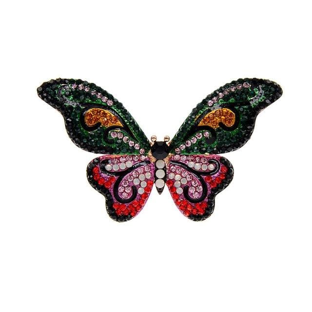 Colorful Rhinestone Butterfly Brooches | Brooch Paradise