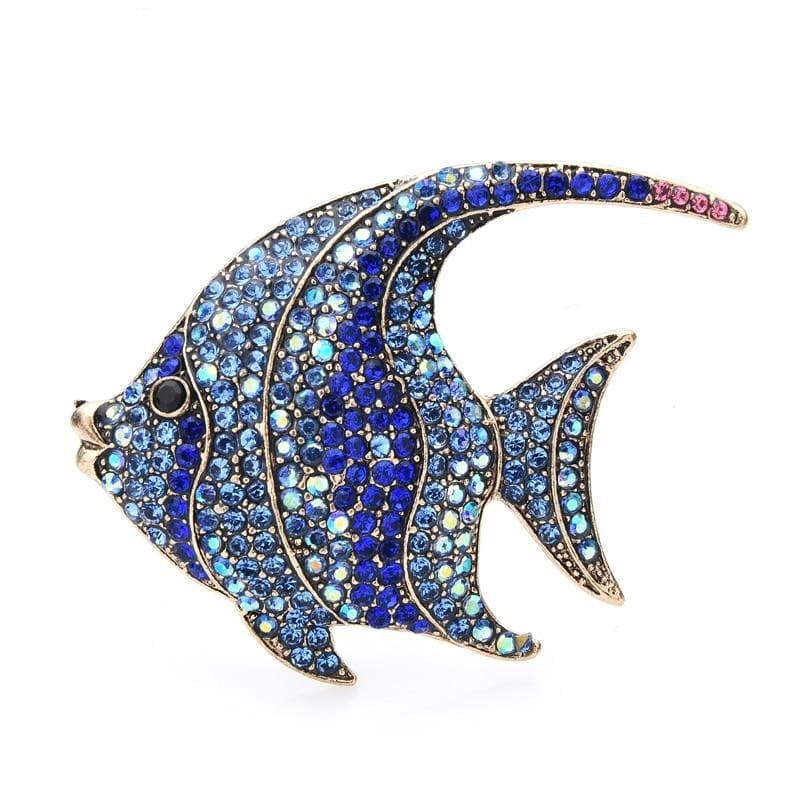 Fish Brooch - Blue | Brooch Paradise