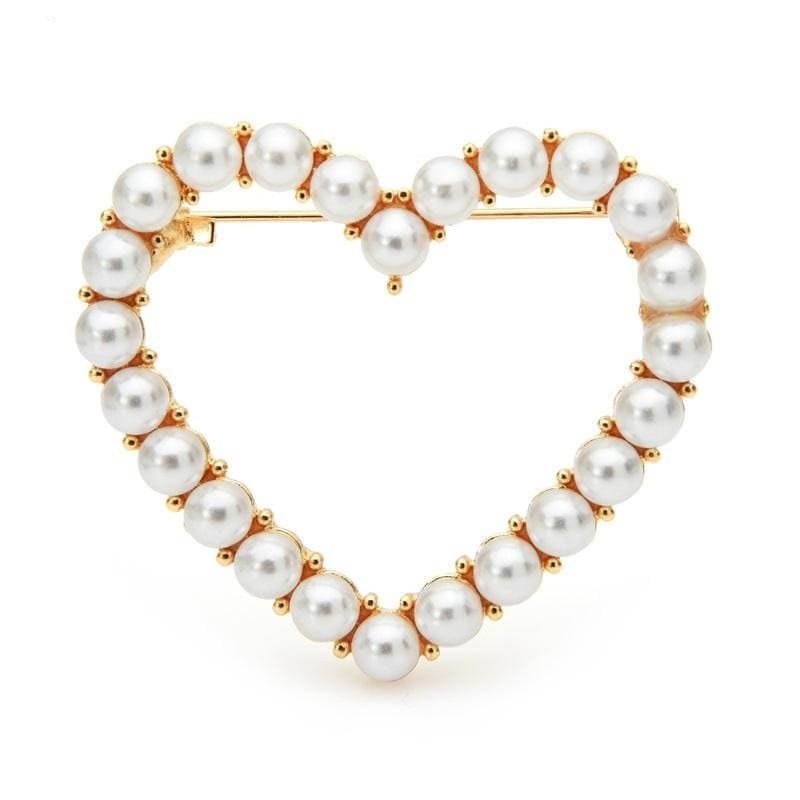Gold Love Brooch | Brooch Paradise