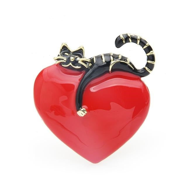 Love Brooch - Black Cat | Brooch Paradise