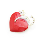 Love Brooch - White Cat | Brooch Paradise