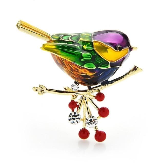 Purple Bird Brooch | Brooch Paradise
