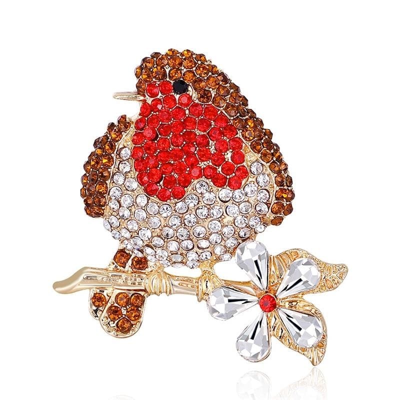 Rhinestone Bird Brooch | Brooch Paradise