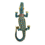 Rhinestone Crocodile Brooch | Brooch Paradise