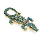 Rhinestone Crocodile Brooch | Brooch Paradise