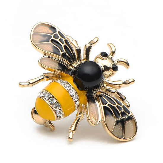 Rhinestone Bee Brooch | Brooch Paradise