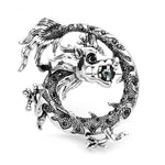 Silver Dragon Brooch | Brooch Paradise