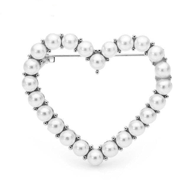 Silver Love Brooch | Brooch Paradise