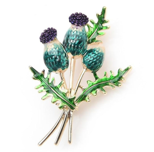 Tulip Brooch - Blue Color | Brooch Paradise