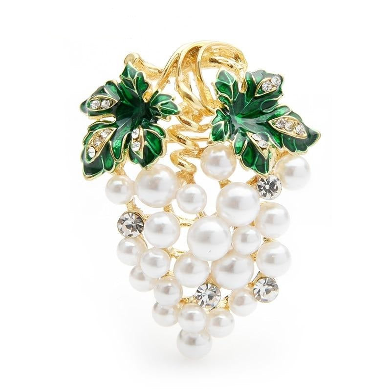 White Grape Brooch | Brooch Paradise