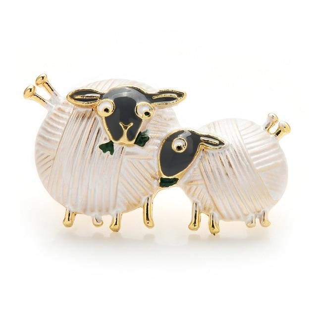 White Sheep Brooch | Brooch Paradise