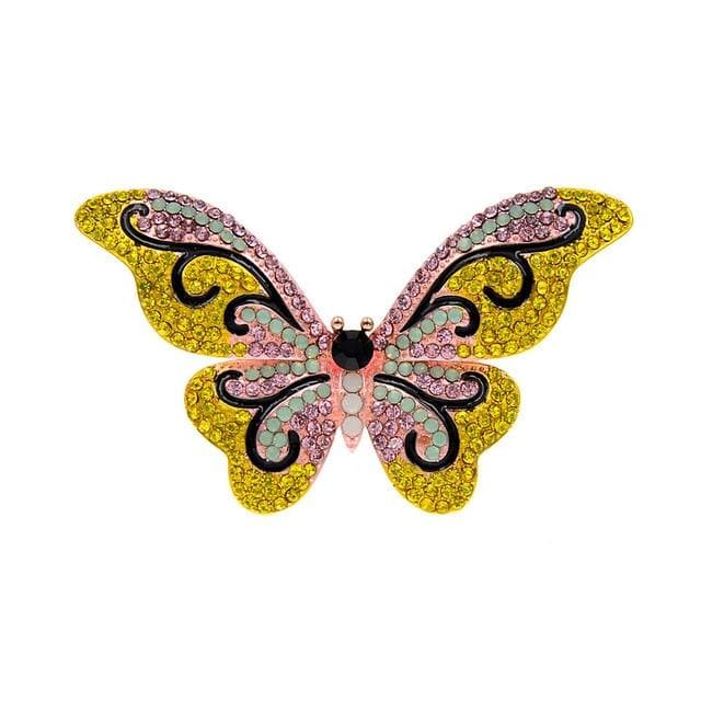 Yellow Butterfly Brooch | Brooch Paradise