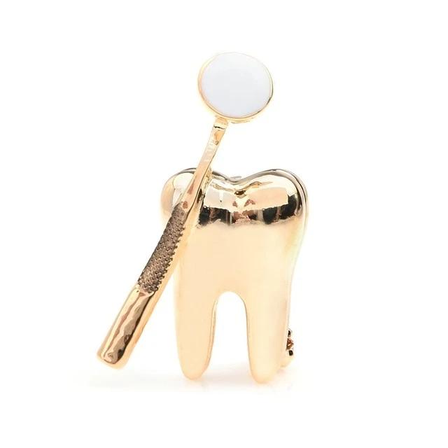 Gold Tooth Brooch | Brooch Paradise