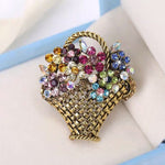 Flower Basket Brooch | Brooch Paradise